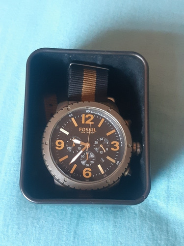Relógio Fossil Com Pulseira De Nylon 10 Atm