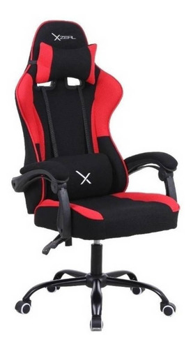 Silla de escritorio Xzeal XZ20 gamer ergonómica negra y roja
