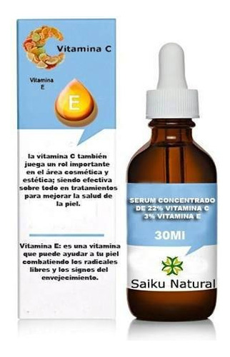 Sérum Serum Vitamina C 22% Saiku De 30ml