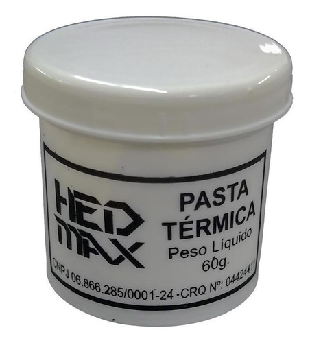 Pasta Termica Branca 60 Gramas Pote Hedmax