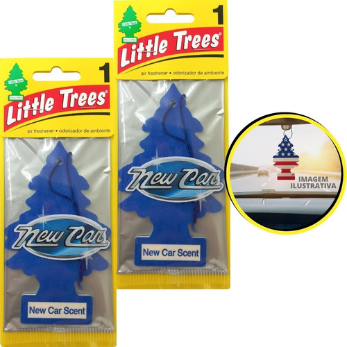2 Little Trees Aromatizante Cheirinho Carro Diversos Aromas