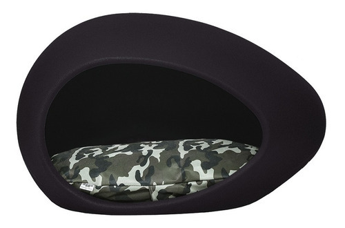 Cama Perros Moises Colchon Almohadon Cucha Eggys Median Cuot Color Negro