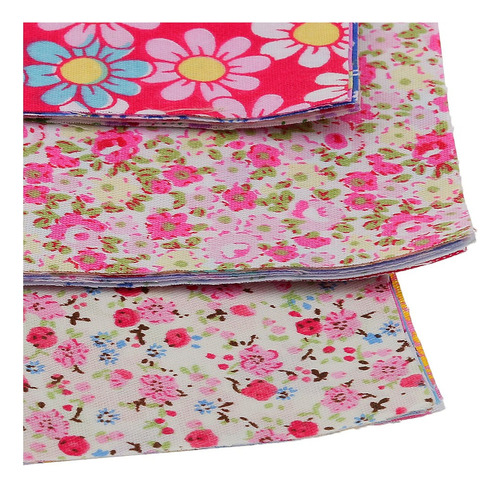 Paquete De 30 Telas De Algodón Con Estampado Floral Mixto