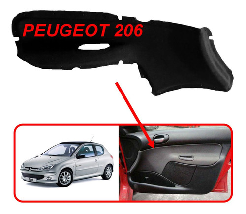 Panel Apoyabrazo Puerta Delantera Tapizado Peugeot 206 Cuo