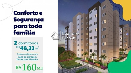 Imagem 3 de 15 de Residencial Conviva 2 Itaqua 2 Dorm. 46,39m2 - Apartamento A Venda No Bairro O Pequeno Coração - Itaquaquecetuba, Sp - Conviva-2-4639