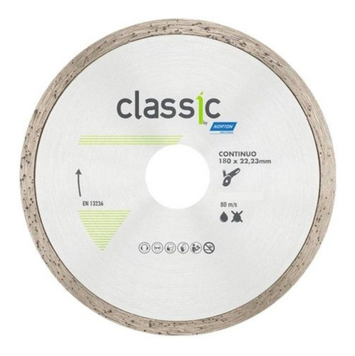 Disco Diamantado Classic Continuo 7  / 180x22.23mm Norton