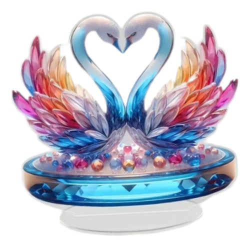 Estatua De Cisne Escultura Acrílica Regalos Decoración De