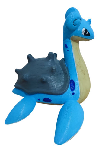 Figura Pokemon Lapras Impresa 3d Pintada A Mano 10cm