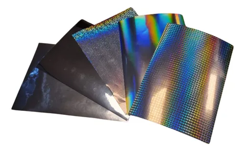 Vinilo Sublimable Autoadhesivo Holográfico Hoja A4 X 10u