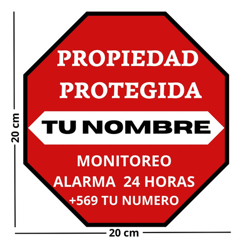  Letreros Placa Disuasivo Propiedad Protegida