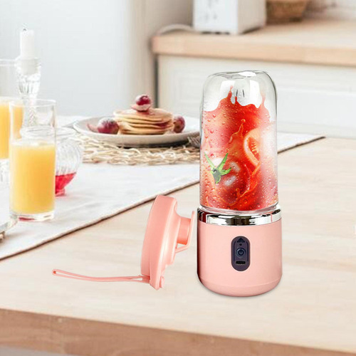 Li Mini Licuadora Portátil De 40 W, 6 Cuchillas, Vaso De