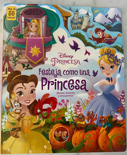 Festeja Como Una Princesa, Disney, Infantil, Libro