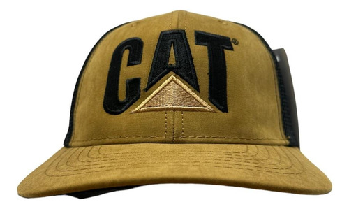 Gorra Caterpillar Ajustable Estilo Gamuza Color Café