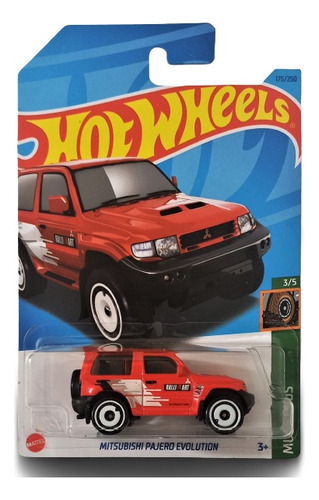 Mitsubishi Pajero Evolution Rojo Hot Wheels Mattel J