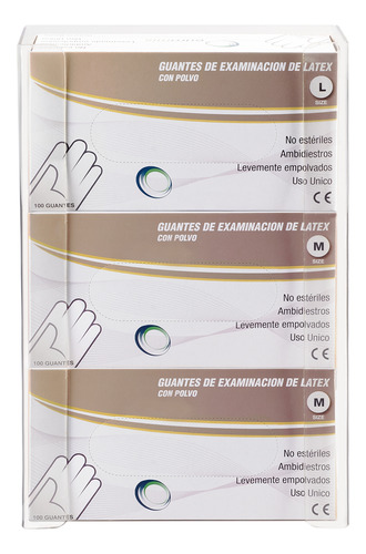 Organizador Guantes Descartables Latex Para 3 Cajas