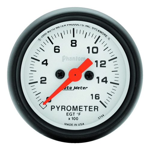 Auto Meter 5744 Phantom Eléctrico Pyrometer Gauge Kit