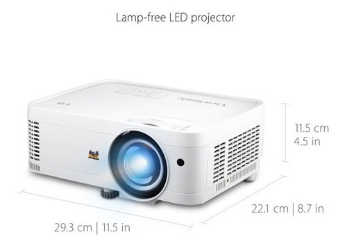 Imagen 8 de 10 de Proyector Led Tiro Corto Viewsonic Ls550wh Wxga 3000lumens