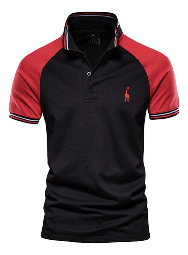 Playera Tipo Polo De Golf Con Manga Raglán Para Hombre, Cas