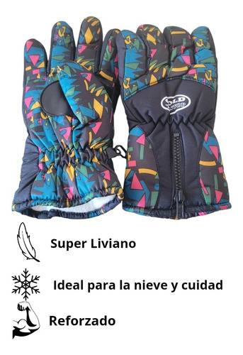 Guantes De Esquí Cold Stop Premium Para Nieve Talle L