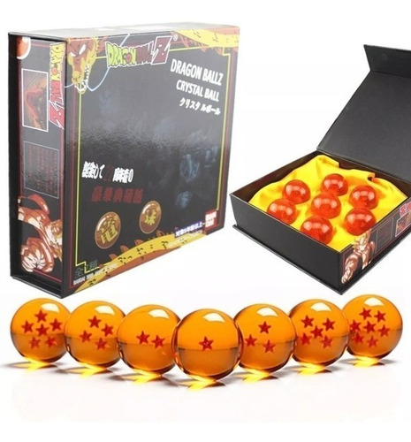 Dragon Ball Z Super Gt 7 Esferas Con Caja 3.5cm