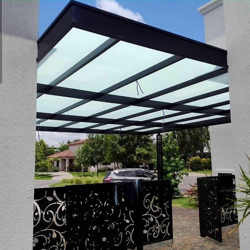 Pergola De Hierro Con Vidrio Laminado X M2