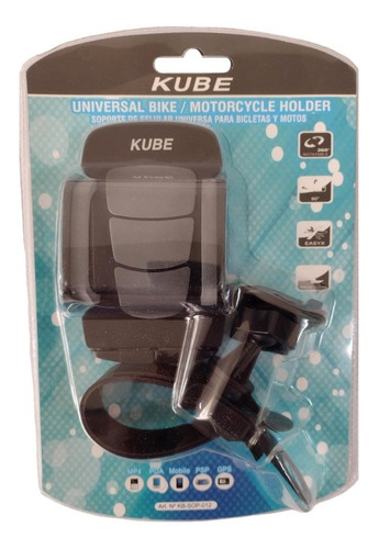 Soporte Celular Gps Bicicleta Monopatin Gris Kube