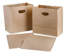 Comprar 50 Bolsas Papel Bolsas Papel Kraft Bolsa Con Manilla 28x28cm Color Marrón claro \u002F bolsas kraft 28x28cm bolsa manilla