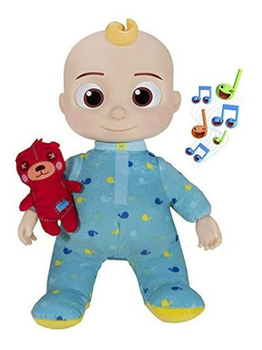 Cocomelon Official Musical Bedtime Jj Doll, Soft Plush Body 