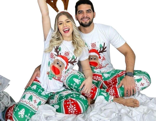 Pijama Familia De Navidad Papá Mamá Hija O Hijo X 2 Unidades