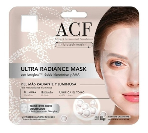 Acf Mascara Facial Ultra Radiance Hidratante Glow Local