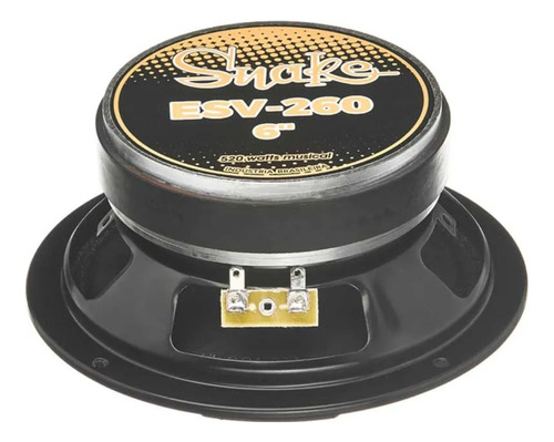 2 Alto Falantes Médio Grave Snake Pro 6 Pol Esv 260 Rms Cada