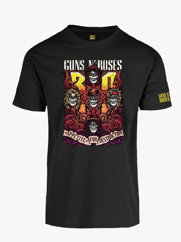 Playera Hombre Guns And Roses Mod-14