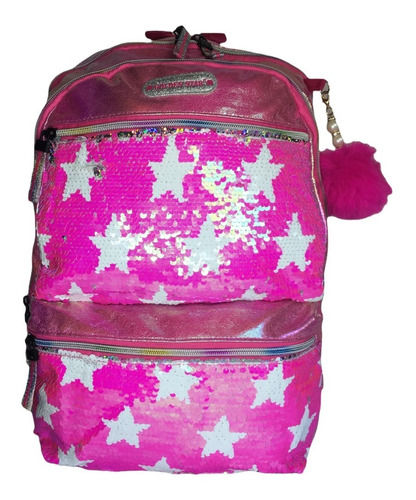 Mochila Lentejuelas Reversible Niña Portalaptop Primaria