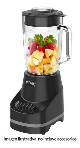 Licuadora Atvio Home De Vidrio 1.2l - Modelo Vh61100016711 Negro