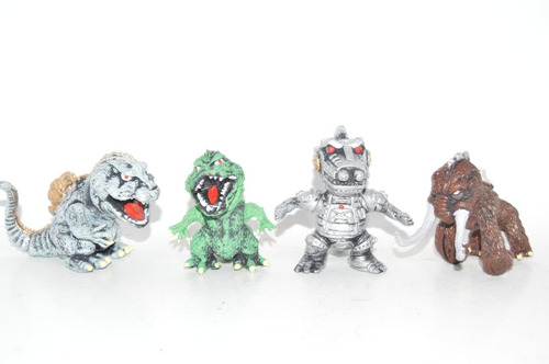 Paquete 4 Figuras Juguetes Godzilla Vs Monstruos