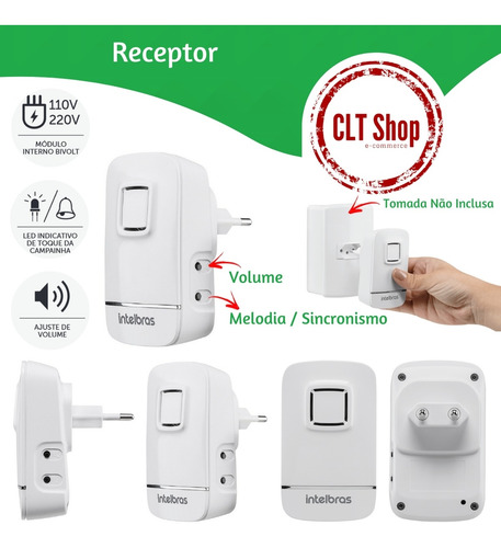 Campainha Sem Fio Wifi Com Qualidade E Tecnologia Intelbras