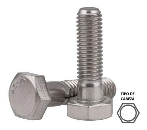 Kit Tornillo Hexagonal Inox. Nc 1/2'' X 7 1/2'' (50 Pzs)