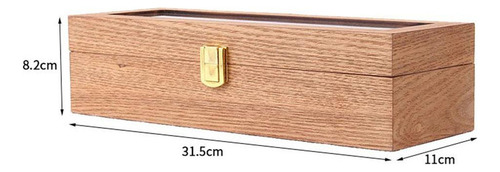 Mz Caja De Reloj Vintage Ranuras For Hombres, Caja De Una