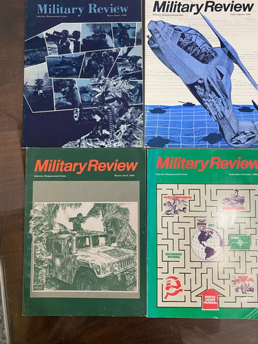 Lote 4 Revistas Military Review. Ed Hispanoamerica. Belgrano