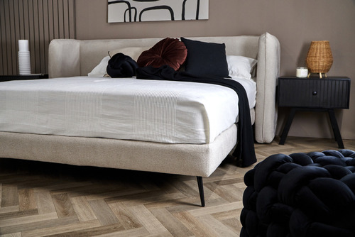 Recamara King Size Moderna Completa Juego Recamara Color Crema
