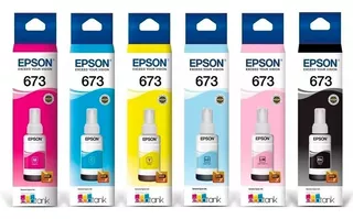 Tinta Original Epson L1800 L850 L805 L800 L810 T673 06 Cores