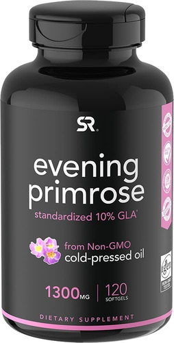 Sports Research Evening Primrose Oil Aceite De Onagra X 120c