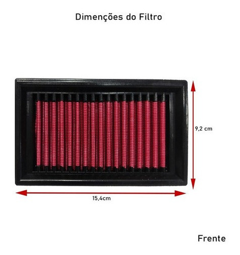 Imagem 2 de 4 de Filtro De Ar Esportivo Bmw F800gs F800r F800 Gs 2008 A 2016