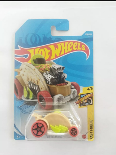 Hot Wheels Car De  Asada Fast Foodie 4/5 Taco 108/250