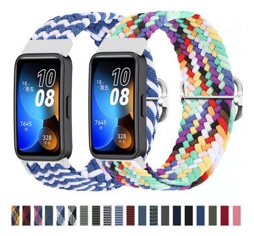 C Correa De Nailon Para Huawei Band 8 Y 7 Pulsera Inteligente
