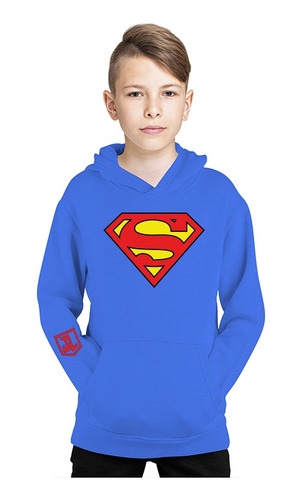 Poleron Superman Superheroe Liga De La Justicia Niño