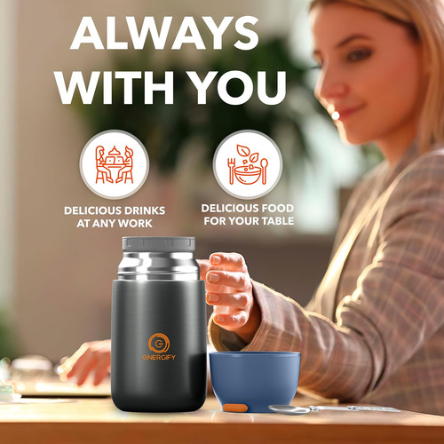 Frascos Aislantes Para Alimentos Energify 1e-27m4-ui2l Gris
