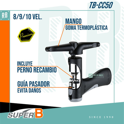 Imagen 2 de 9 de Cortacadena Bicicleta Super-b Tb-cc50 Profesional - Racer