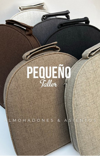 Imagen 4 de 7 de Almohadones Para Sillas Tolix Lino Tapicero Pequeño Taller
