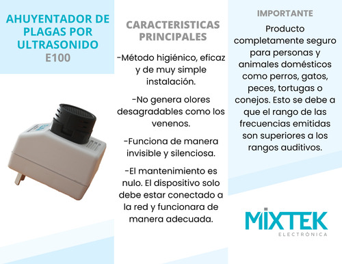 Anti Ratas Eléctrico I Enchufable Para Hogar Y Jardín